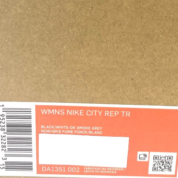 NIKE WOMENS Size DA1351 002 CITY REP TR BLACK WHITE Dk Smoke Grey Canvas Sneaker - Picture 9 of 9